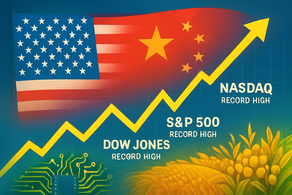 US-China Trade Deal Hopes Propel Dow, S&P 500, and Nasdaq to Historic Highs