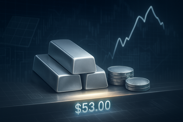 Silver Bulls Defend $53.00 as XAG/USD Consolidates from Record Highs
