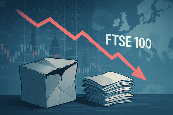 UK's FTSE 100 Retreats from Record Highs Amid European Jitters, Mondi Plunges on Weak Outlook