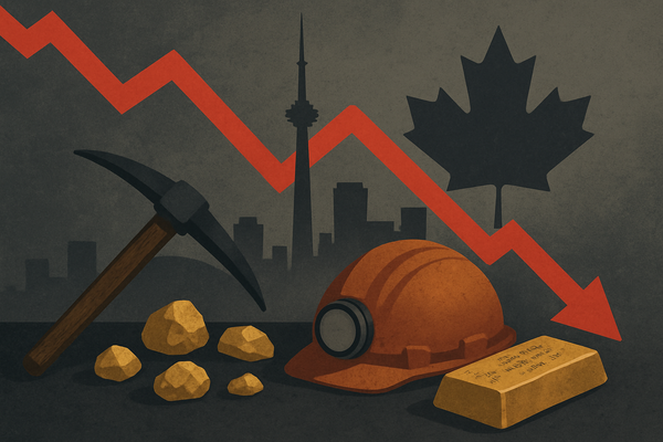 Toronto Stocks Reel as Gold Miners Drag, Signaling a Shifting Gold Market