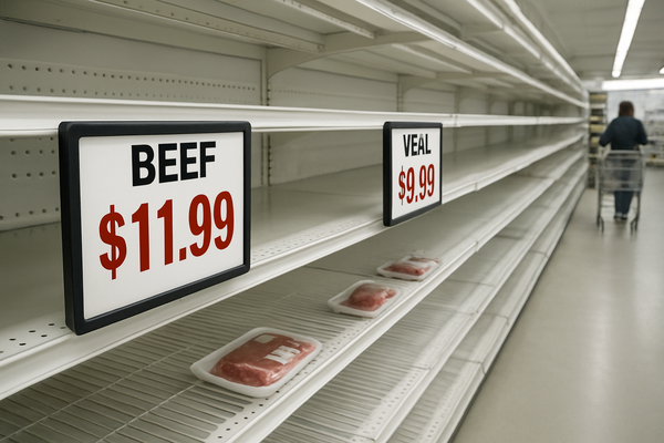 Beef and Veal Prices Soar Nearly 15%, Igniting Fresh Concerns Over Grocery Inflation