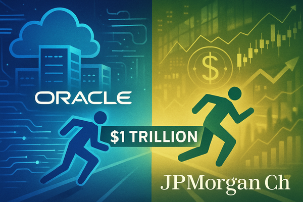The Trillion-Dollar Race: Oracle vs. JPMorgan Chase in the Quest for Market Dominance