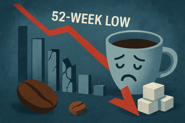 Keurig Dr Pepper Brews Investor Jitters as Stock Hits 52-Week Low Amidst Acquisition Fallout and Soaring Coffee Costs