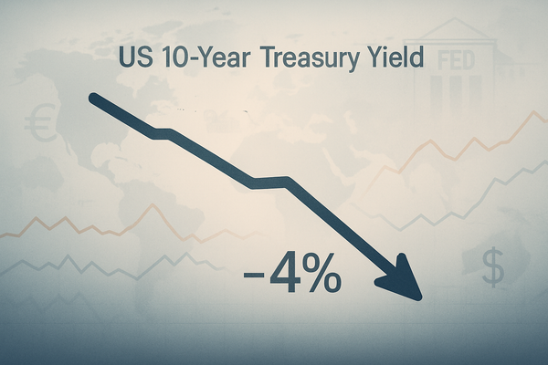 US 10-Year Treasury Yield Dips Below 4% Amidst Global Yield Divergence, Signaling Economic Anxieties