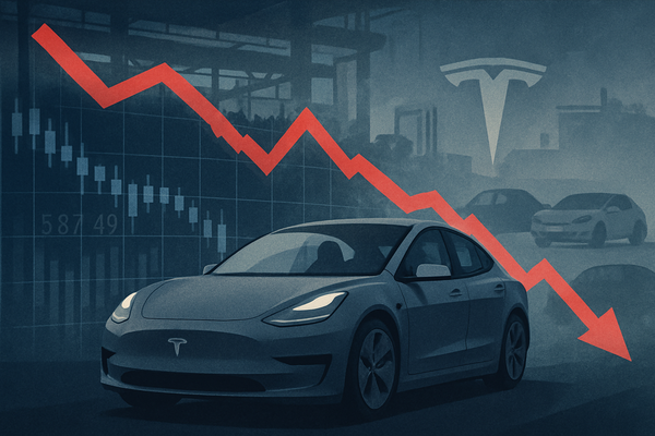 Tesla (NASDAQ: TSLA) Plunges Amidst Production Woes and Intensifying EV Competition