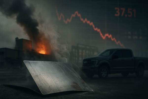 Ford Shares Plunge as Three-Week-Old Fire at Key Supplier Spooks Market