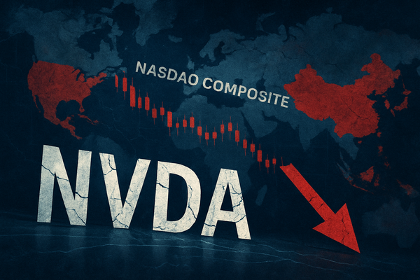 NVIDIA Navigates Turbulent Waters as Nasdaq Dips Amidst Intensifying Trade Tensions