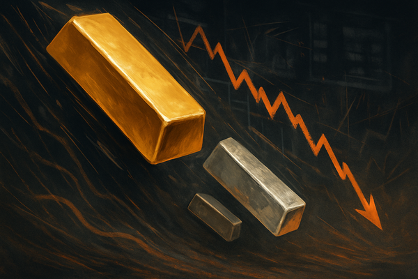 Gold and Silver Tumble from Record Highs as Profit-Taking and Volatility Rock Precious Metals Market