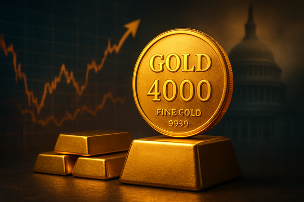 Gold Shatters $4,000 Barrier Amidst U.S. Shutdown, Signifying Deepening Investor Anxiety