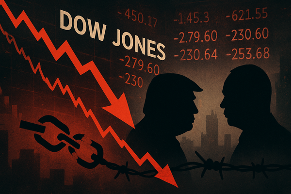 Dow Jones Plunges 500 Points Amidst Escalating Trade War Fears