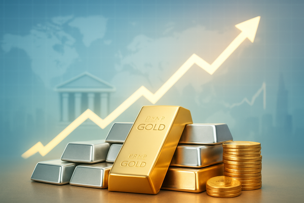 Precious Metals Soar: Gold Charts Fourth Monthly Gain, Silver Hits Record Highs Amid Dovish Fed Expectations