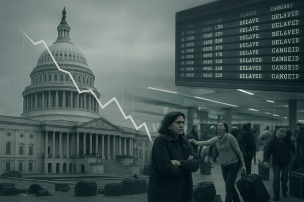 Government Shutdown Grips Nation: Economic Fallout Deepens as Airspace Chaos and Consumer Fear Mount