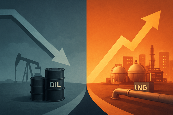 Energy Crossroads: Oil Prices Slide Amid Oversupply Fears While Natural Gas Surges on Robust Demand
