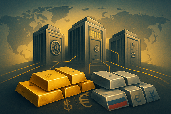 The New Gold Rush: Central Banks Pivot to Precious Metals as Russia Pioneers Silver in De-dollarization