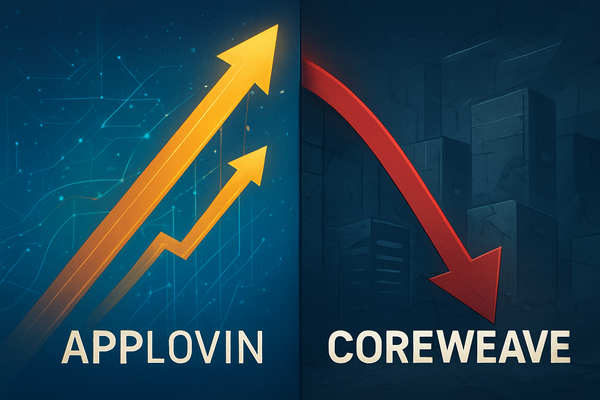 Tech Titans in Turmoil: AppLovin Soars on Robust Earnings, CoreWeave Stumbles on Infrastructure Delays