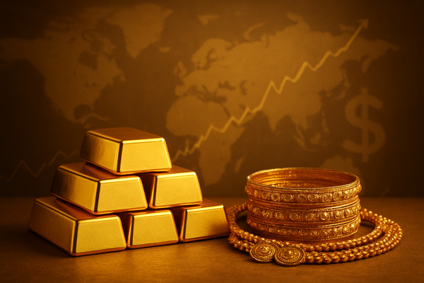 Gold Shines Bright: Indian Prices Soar to ₹126,081 per 10 Grams Amidst Global Economic Headwinds