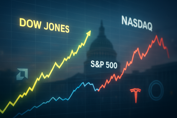 Mixed Signals on Wall Street: Dow Soars Amidst Government Shutdown Hopes, Tech Giants Stumble