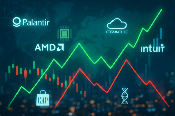 Market Movers in Focus: Palantir, AMD, Oracle, Intuit, Gap, and Veeva Navigate a Dynamic November