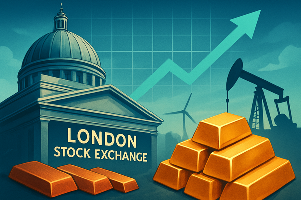 UK Shares Soar as Commodity Rally Fuels Energy and Mining Giants