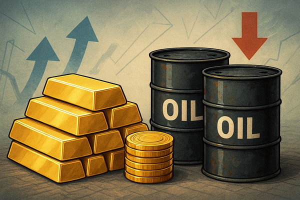 Weekly Commodity Market Wrap-Up: Gold Soars on Fed Hopes, Oil Struggles with Oversupply