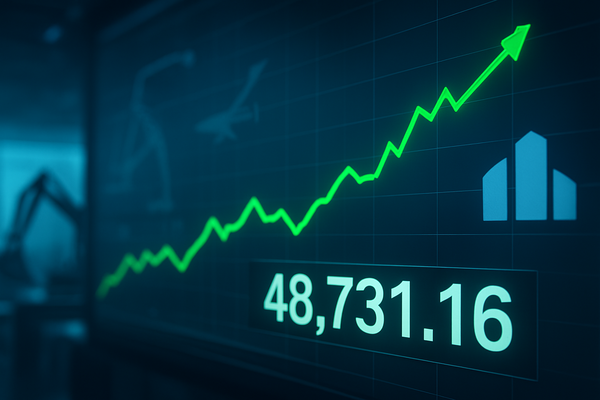 Blue-Chip Breakout: Dow Jones Surges to Record Highs as 50,000 Milestone Looms