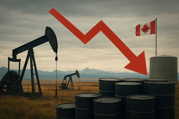 Canadian Crude Oil Plunges to March Lows Amid Global Glut and Alberta's Surging Output