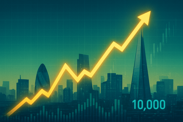 FTSE 100 Soars Towards 10,000 Mark Amidst Rate Cut Hopes and Shifting Market Tides