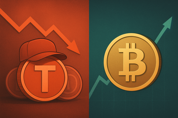 Trump-Linked Cryptocurrencies Plunge, Significantly Underperforming Bitcoin