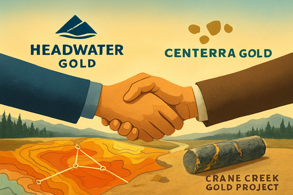 Headwater Gold Secures Landmark $25 Million Earn-in with Centerra Gold for Idaho's Crane Creek Project, Signaling Robust Gold Exploration Future