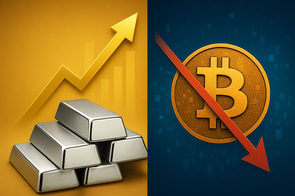 Silver Soars to Record Highs While Bitcoin Stumbles: A Tale of Two Markets