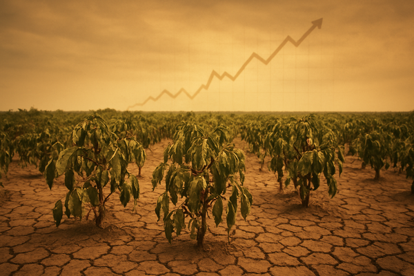 Coffee Prices Soar as Brazilian Drought Fears Intensify Amid Critically Low Stockpiles