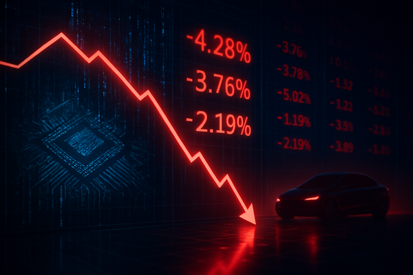 Tech Giants Stumble as Nasdaq Futures Retreat: Nvidia and Tesla Lead Year-End Sell-Off