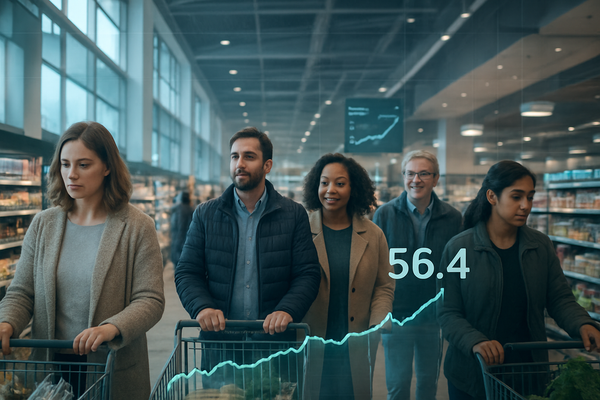 U.S. Consumer Sentiment Reaches 5-Month High of 56.4 in January 2026