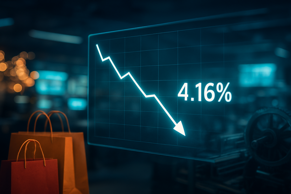 Treasury Yields Retreat to 4.16% as Markets Weigh Resilient Retail Against Fading Inflation