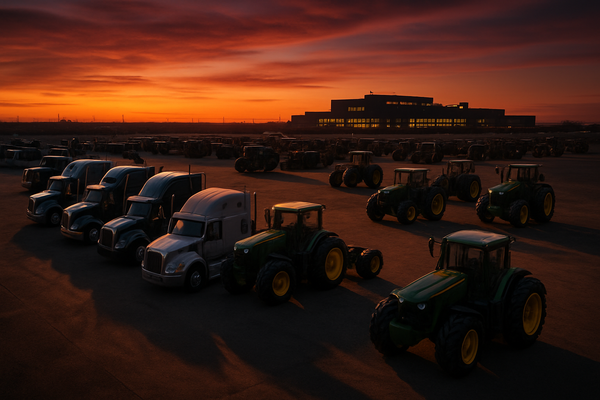 The Inventory Purge: Heavy Machinery and Trucking Sectors Clear Decks for a Volatile 2026