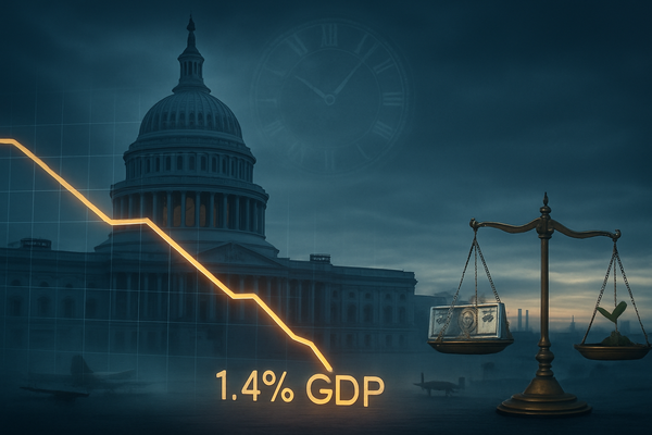U.S. GDP Growth Slows to 1.4% in Q4 2025 as Government Shutdown Drags on Economy