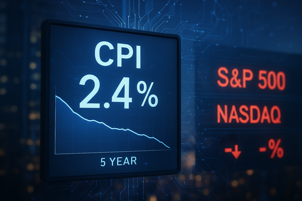Inflation Hits Five-Year Low: Markets Fret Over AI Disruption Despite CPI Cooling
