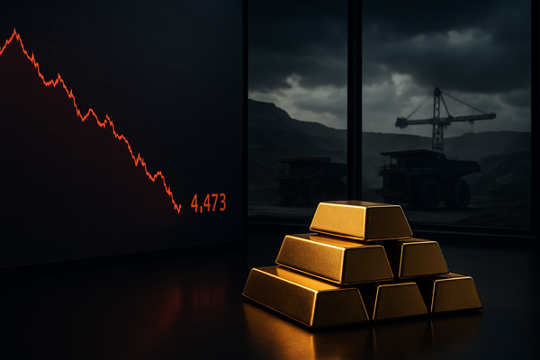 Gold Prices Slide to $4,473 as Market Weighs War Risks and USD Strength; Newmont and Barrick Shares Retreat