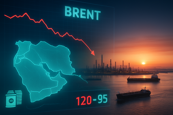 Brent Crude Retreats Toward $95 as Middle East Ceasefire Hopes Dampen "Fossilflation" Fears