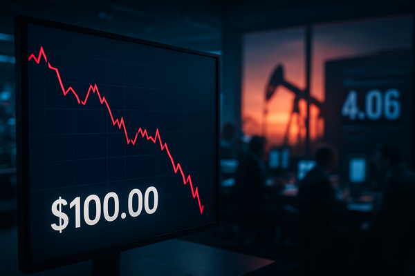 Oil Prices Tumble Toward $100 as Middle East Tensions Thaw, Offering Relief to Wall Street