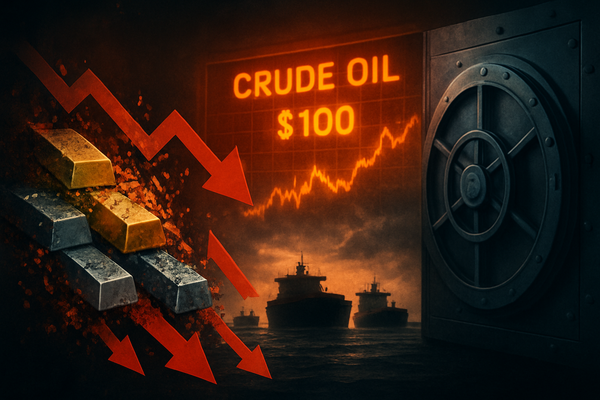 Massive Outflows Hit Gold and Silver as Oil-Driven Inflation Forces Central Bank Pivot