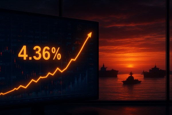 Treasury Yields Climb to 4.36% Amid Geopolitical Uncertainty
