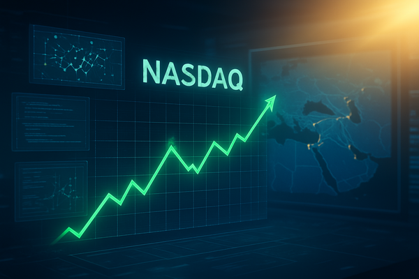 Nasdaq Edges Higher as Diplomatic Hopes Temper Middle East Tensions; Software Leaders Lead Relief Rally