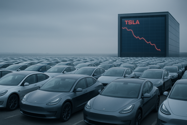 Tesla’s Inventory Crisis: JPMorgan Issues 60% Downside Warning as Unsold Stock Hits 164,000