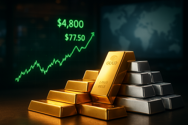 Gold Hits $4,800 and Silver Surges as Trump Announces Two-Week Middle East Ceasefire