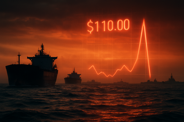 Crude Reality: Oil Pierces $110 as Strait of Hormuz Blockade Sparks Global Inflation Panic