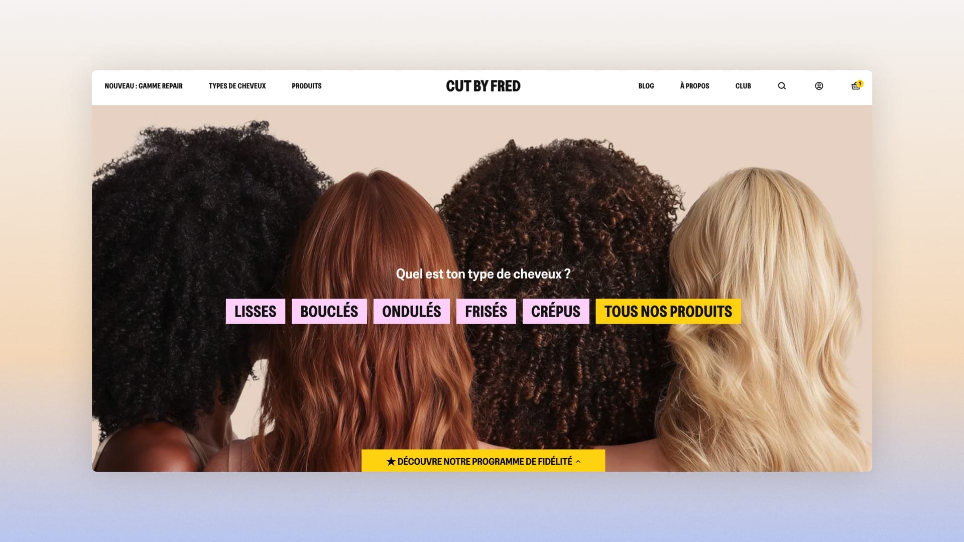 Cut By Fred site: raw art direction (5/5)