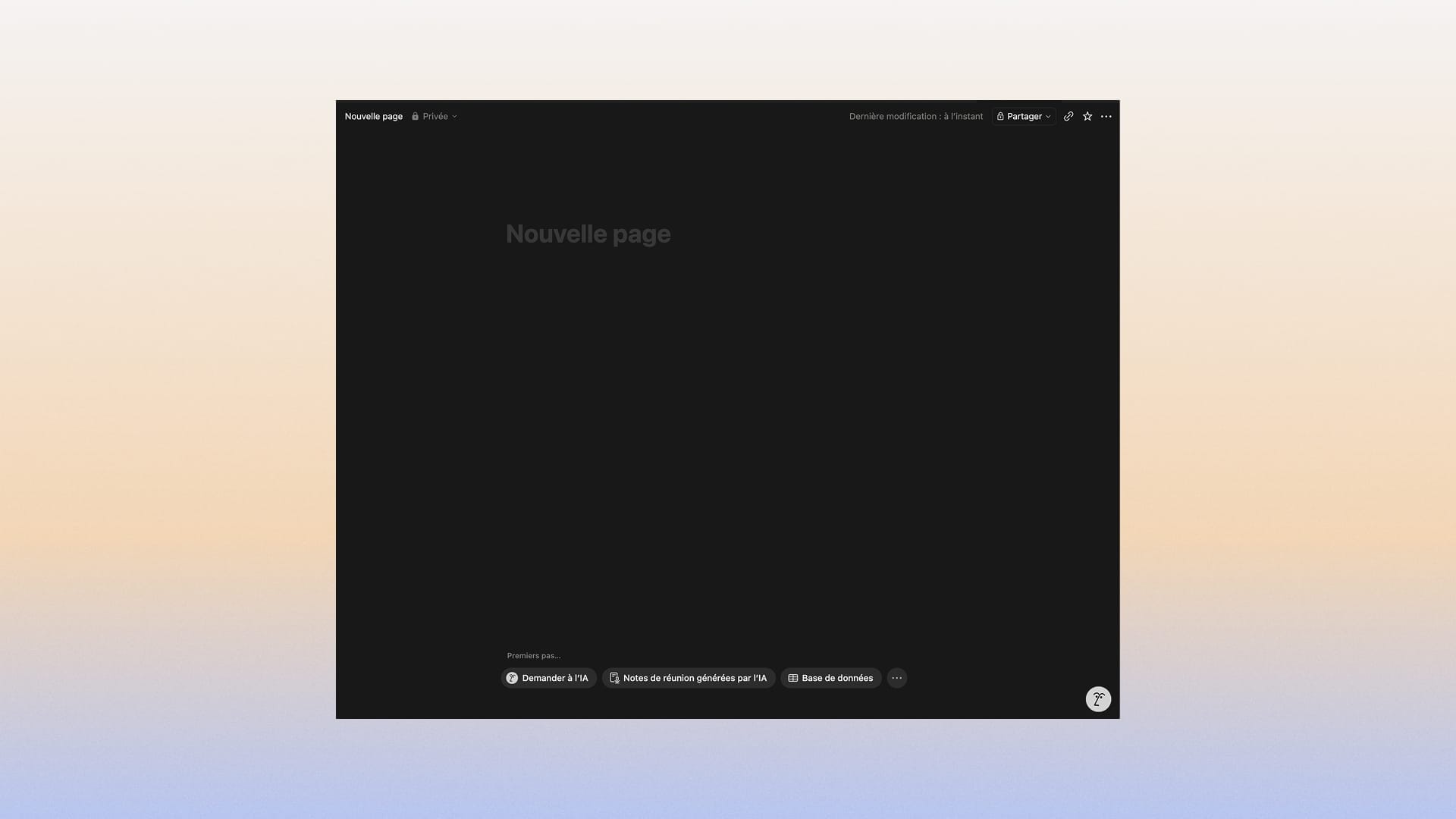 "Back to basic" visual: an interface that answers a single question
