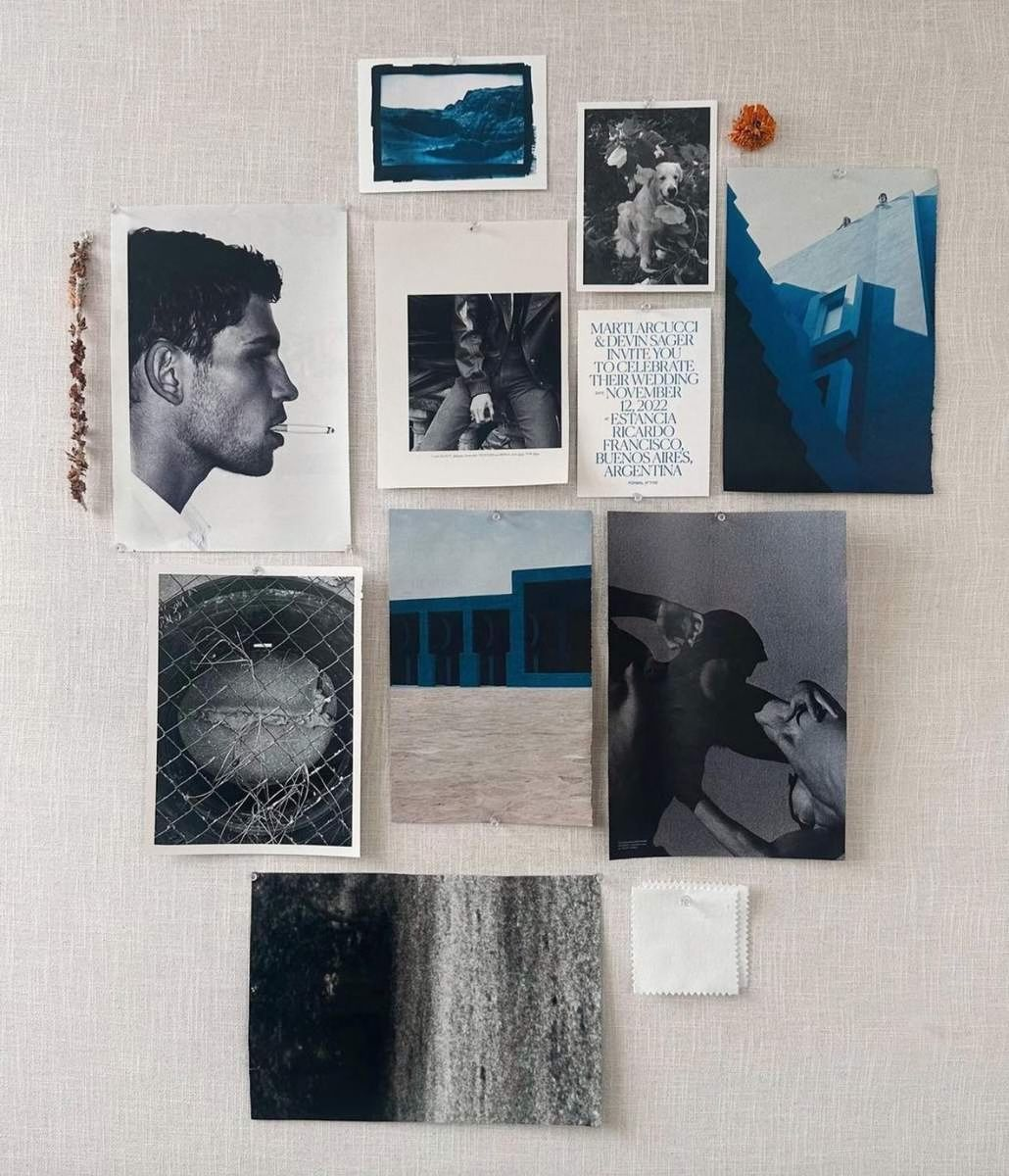 Wedding invitation for Marti Arcucci and Devin Sager, Buenos Aires, 2022