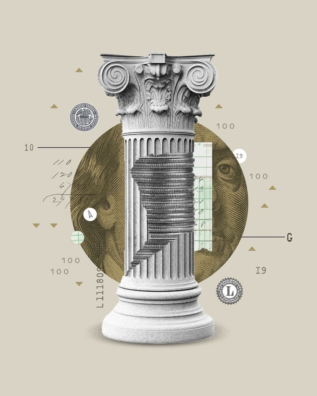 "Money is in Everything," illustration by Mike Ryan for Journey Group